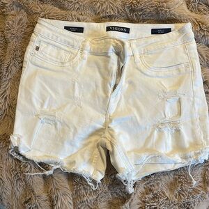 VIGOSS White Jean Shorts